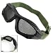 Black Frame
Army Green Elastic Head Strap Black Plastic Full Frame Mesh Goggles