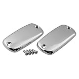 04-09 HONDA VTX1300C: SHOW CHROME MASTER CYLINDER COVERS - SMOOTH by Show Chrome