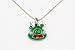 Angry Bird Necklace - Beard Green Pig