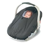 Jolly Jumper Sneak a Peek Sneak-a-Peek Infant Carseat Cover Deluxe Black