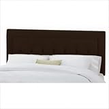 Skyline Furniture 64XX (Velvet Chocolate) Tufted Border Headboard in Velvet ....