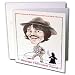 Londons Times Funny Panel Hollywood Cartoons - George Harrison Ford - Greeting Cards-12 Greeting Cards with envelopes