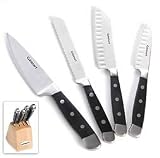 Cuisinart 5-Piece Triple-Riveted Forged Prep Knife Set, Black