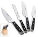 Cuisinart 5-Piece Triple-Riveted Forged Prep Knife Set, Black