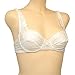  : Furstenberg $89 Satin White Stretch Demi Bra #0477 sz 34A 36A