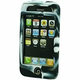 Apple iPhone 3G Silicone Skin Case (Tie Dye) (Black)