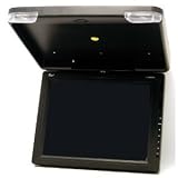 Brand NEW Tview T1508ir-black 15 Inch Thin Tft Flip Down Ceiling-mount Car Monitor with Twin Dome Lights, and Built in Ir Transmitter and Amazing Resolution and the Best Features **1024x768 Resolution**