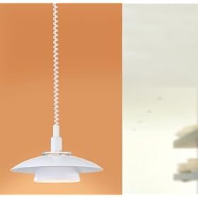 Eglo 87057A Brenda, White and Chrome, 1-Light Pendant Light Fixture by Eglo