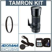 Tamron SP 200-500mm f/5-6.3 Di Auto Focus Zoom Lens Kit, for Nikon AF D - with 6 Year USA Warranty,Tiffen 86mm UV Filter, Lens Cap Leash, Professional Lens Cleaning Cleaning Kit