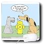 Rich Diesslins Funny General Cartoons - Dog Fire Hydrant Discussions - Cell Phones - Mouse Pads