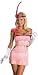 Sexy 20s Pink Flapper Fringe Dress Halloween Costume