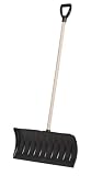Erapro B-3 26-Inch Poly Blade Snow Shovel/Pusher With 42-Inch Sanded Wood Shaft