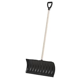 Erapro B-3 26-Inch Poly Blade Snow Shovel/Pusher With 42-Inch Sanded Wood Shaft