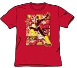  : FLASH Justice League Superhero Adult Red T-shirt Tee Shirt