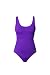 Aeroskin Polypropylene Womens's One Piece Swim Suit In Solid Colors (Purple, XX-Large)