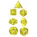 Chessex Dice: Polyhedral 7-Die Translucent Dice Set - Yellow