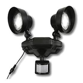 Twin Solar PIR Duo Outdoor Security Light/Lamp 