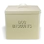 Cream Enamelled Metal Dog Biscuits Tin. Code 50766 by BHMA Limited