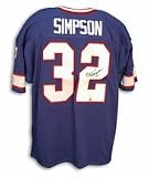 O.J. Simpson Buffalo Bills Autographed Blue Throwback jersey