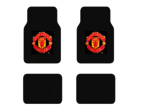 - 	 Manchester United FC ManU Football Soccer Club Front & Rear Carpet Car Truck SUV Floor Mats On Sale