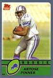 2003 Topps 371 Artose Pinner Lions (RC - Rookie - Football Cards)