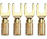 Acoustic Research PR406 Spade Connectors, Compression type, 2 pair
