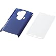 ELECOM docomo AQUOS PHONE SH-12C用シェルカバー (液晶保護フィルム付)ブルー PD-SH12PVBU
