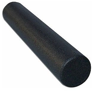 Black High Density Foam Roller 6x36-inch Round