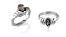 Pear Cut Smoky Quartz Ring Sterling Silver