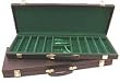 BLACK VINYL 500 CHIP CASE - Casino Supplies > Chip Cases & Carousels > Deluxe Vinyl