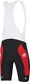 Castelli Evoluzione Bib Short - Men's Black/Red, M