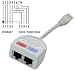 Lindy UTP Port Doubler 1 x 10Base-T + 1 x Voice/Token Ring to 1 Port - Network splitter - RJ-45 (M) - RJ-45 (F) - UTP - ( CAT 6 )