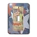 Florene Patriotic - Red White and Blue Stars and Lady Liberty - Light Switch Covers - single toggle switch