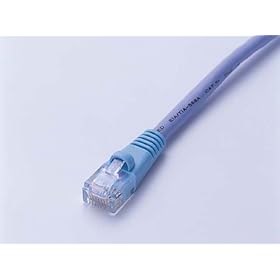 【クリックで詳細表示】ロアス LANケーブル カテゴリ6クロス ブルー 5m LTC-6FR05BL