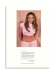 J-Lo Collectors Mounted Photographic Print Mount Size 40 x 30 cms (16 x 12 Inches)