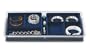 6 Compartment Jewelry Organizer in Midnight Blue