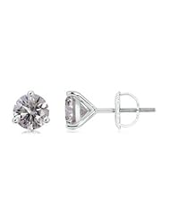 1.8 ct Solitaire Diamond Stud Earrings in Platinum