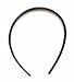 Health & Personal Care : 1/4" Wide Black Plastic Headbands Hair Accessories- 24 Pcs (2 Packages of 12 Headbands)