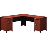 72" Harvest Cherry Bush Enterprise Series L-Desk 72" Harvest Cherry