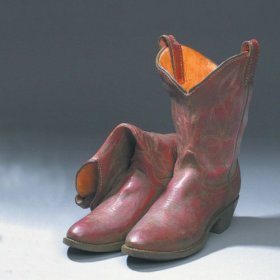 Cowboy Boots Home Decor Planter Vase Statue Western flower pot holder by Decorative Bookends