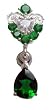 .925 sterling silver reverse design belly button ring