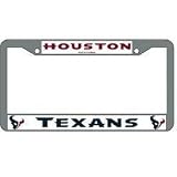 Houston Texans Chrome License Plate Frame