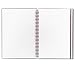 Black N- Red(R) Wirebound Poly Notebook/Journal With Elastic Strap, 1 Subject, Ruled, 11 3/4