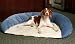 Basic Bolster Pet Bed - 6 Fabric Choices : Color MICROFIBER - BLUE SWIRL : Size 20 X 26