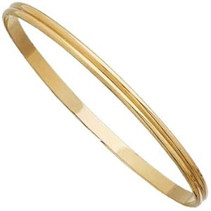 14K Yellow Gold Fashion Bangle Bracelet