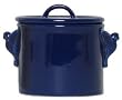 Stoneware Pottery Blue Dove Canister 3.5"H, 13oz Set of 2
