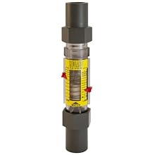 Hedland H628-010 EZ-View Flowmeter, Polysulfone, For Use With Water, 1.0 - 10 gpm Flow Range, 1" Socket Weld