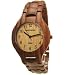 Tense Bamboo Dark Solid Unisex Wood Bracelet Watch G8010S