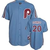 Mike Schmidt Philadelphia Phillies Blue Majestic Cooperstown Replica Jersey - L