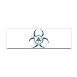 21 x 7 Wall Vinyl Sticker Biohazard Symbol